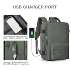 Travelliva Zaino da Viaggio per Donne 35 L | Impermeabile e con Porta USB | Antifurto e Scomparto per Scarpe | Per Escursioni, Vita Quotidiana e Viaggi