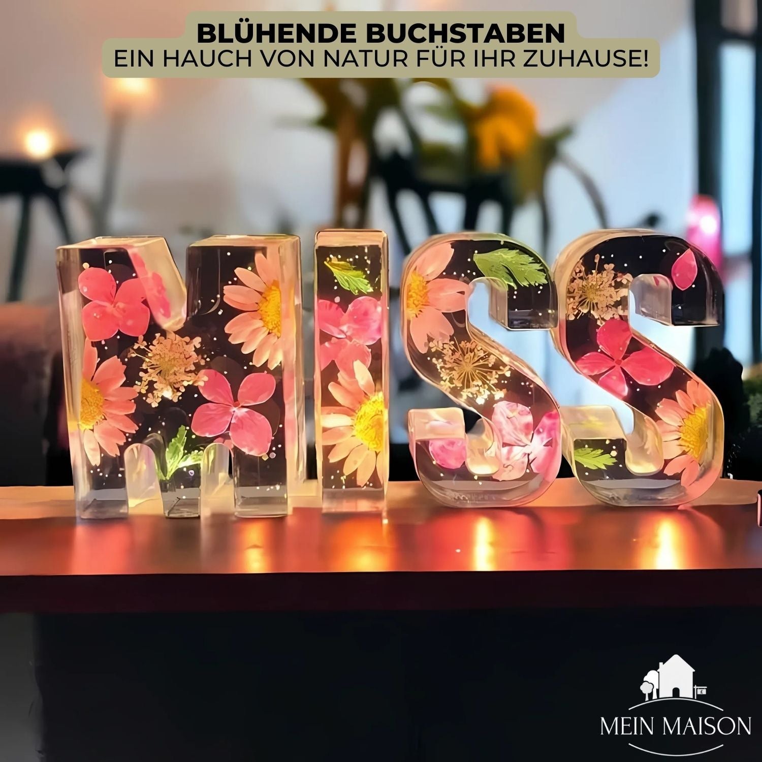 50% SCONTO | FloraLetter - Lettere floreali in resina