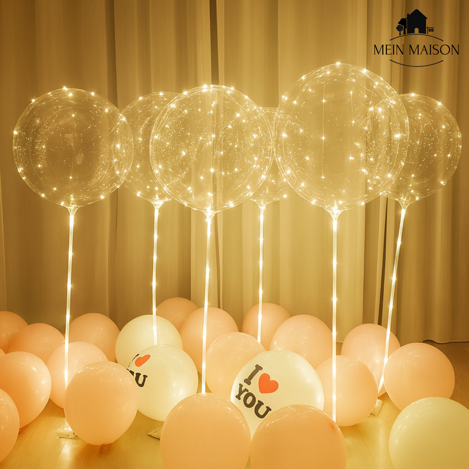 5+5 GRATIS | PartyGlow – Illumina ogni festa con luci a LED a forma di palloncino riutilizzabili e caldi