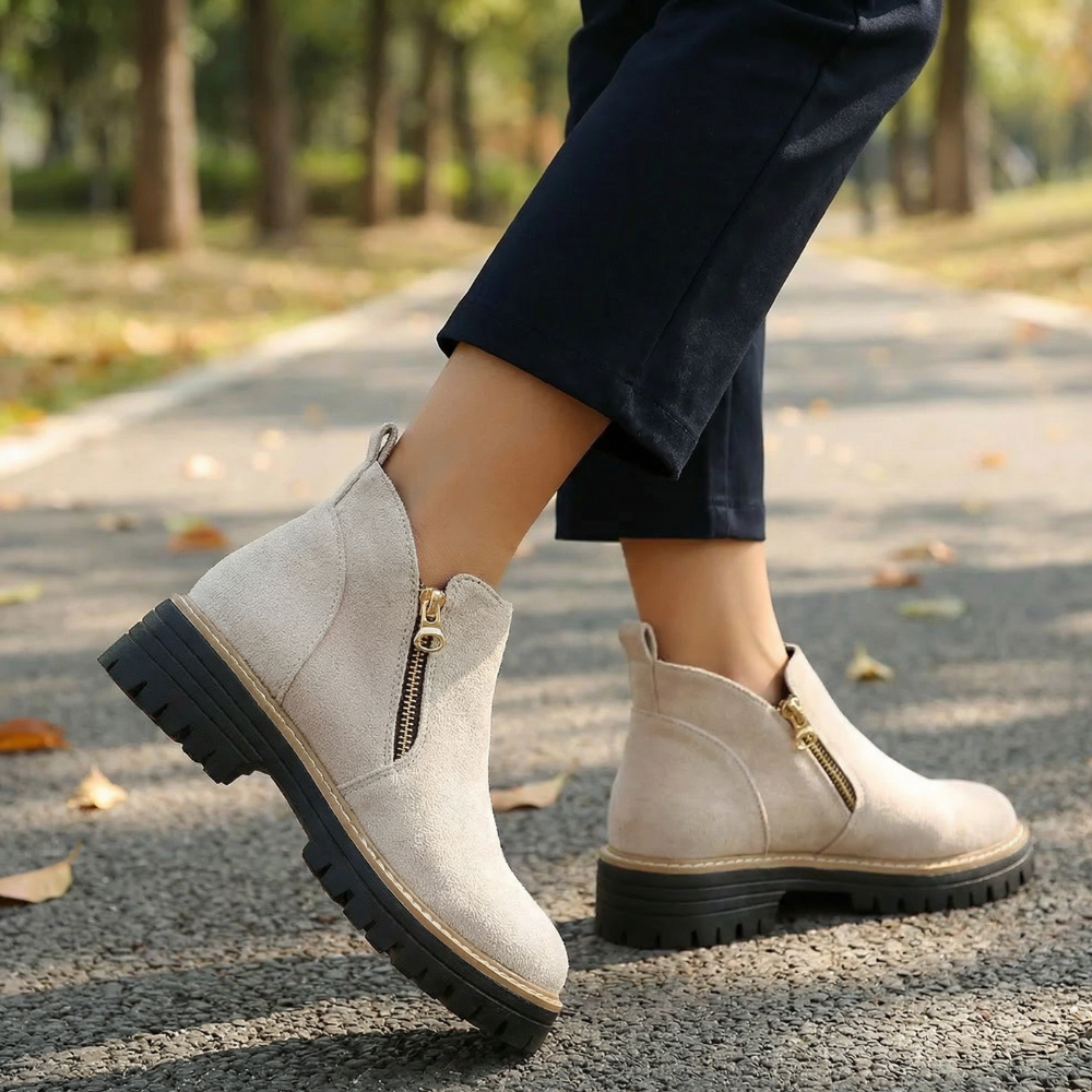 Stepara - Stivali Chelsea in suede con cerniera laterale