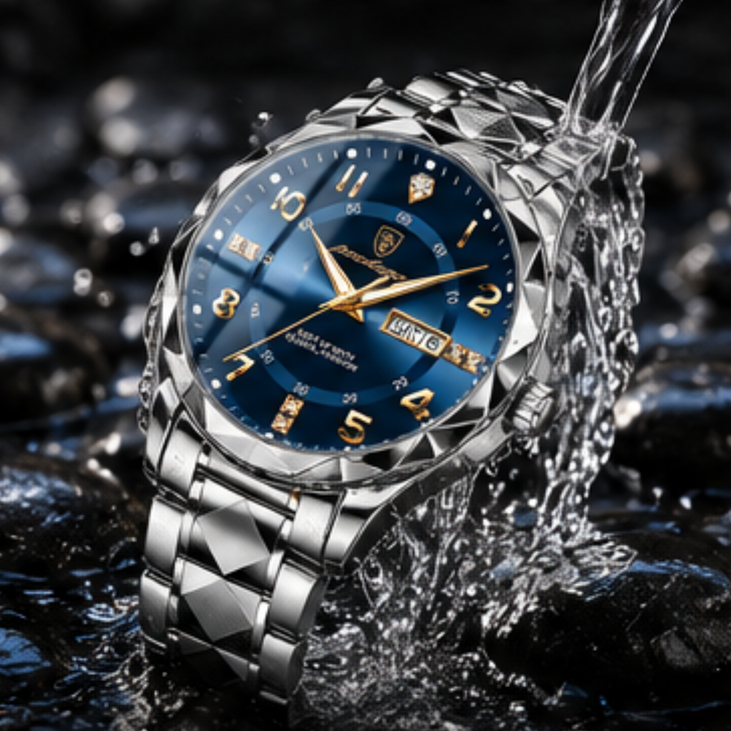DURAWATCH - Orologio sportivo in titanio impermeabile progettato per durata, precisione e uso attivo quotidiano