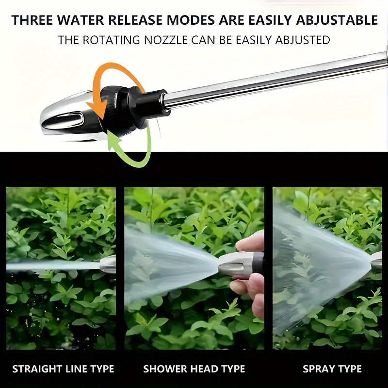 AQUABLAST - Pistola ad Acqua da Giardino ad Alta Pressione con Cannone per Schiuma e Spruzzatore a Lunga Maniglia