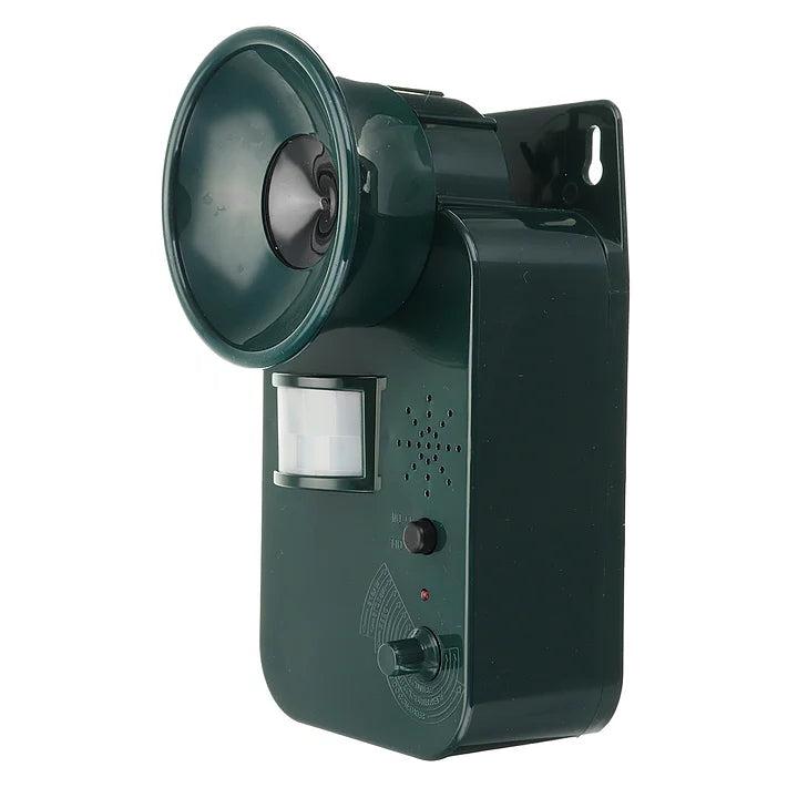Repellente per animali a ultrasuoni senza fili da esterno 5000 sqft 9V DC per allontanare vari animali