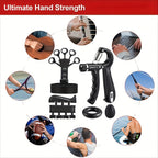 GRIPMAX – Set Completo di Allenamento per la Forza delle Mani per Potenza di Grip e Avambraccio