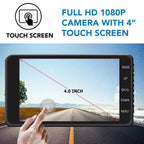 Telecamera Dash Cam Wireless Anteriore e Posteriore per Auto con Visione Notturna