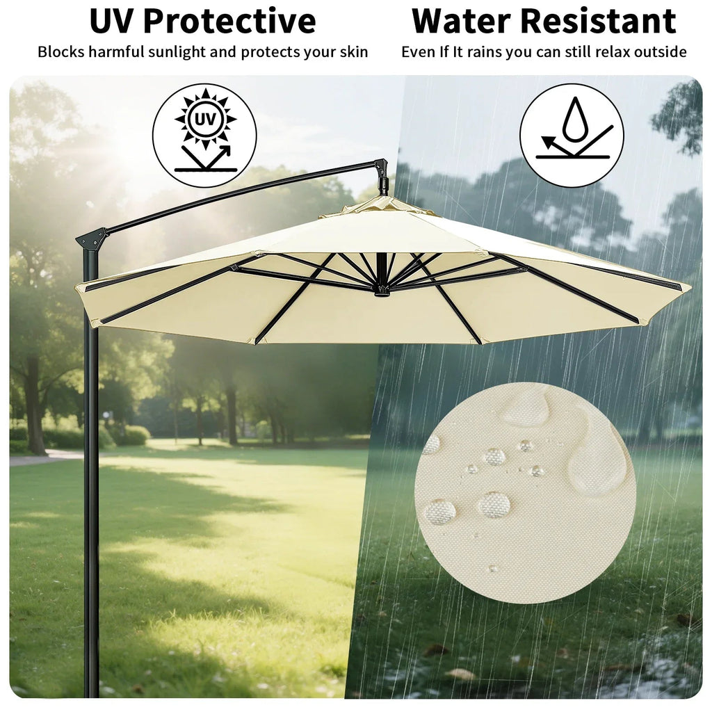 SunViva | Copertura sostitutiva impermeabile per ombrelloni 6/8 stecche | Giardino e terrazza all'aperto