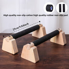 PARELLA BARS – Barre di spinta parallele in legno per un allenamento di forza stabile a casa