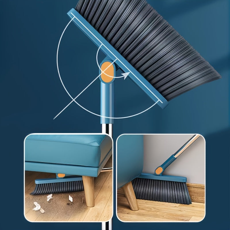 CLEANSWEEP PRO – Set di Scopa e Paletta con Manico Lungo Rotante e Denti a Pettine Integrati