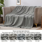 CLOUDSOFT - Coperta in Cotone Ultra-Morbido per Comfort Traspirante Quotidiano