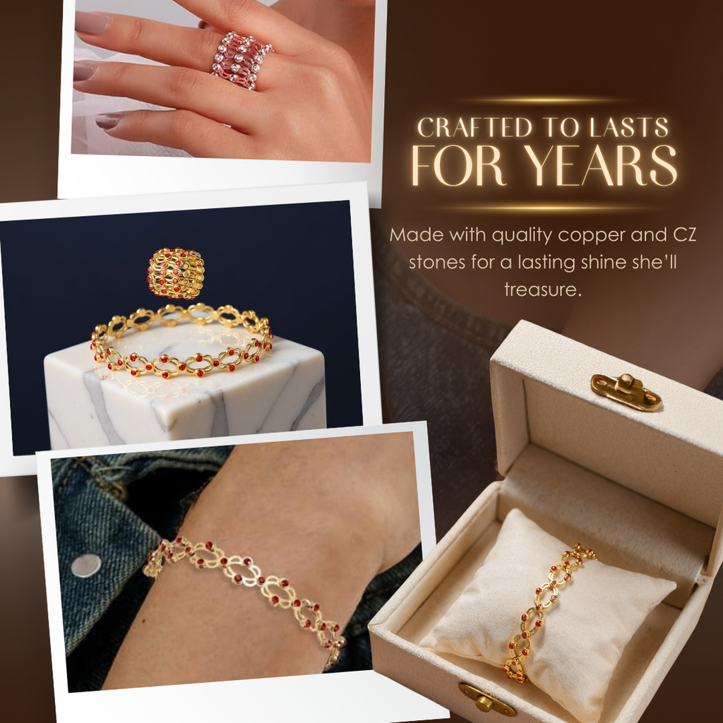 Reveria – Anello pieghevole in zirconia trasformabile in bracciale