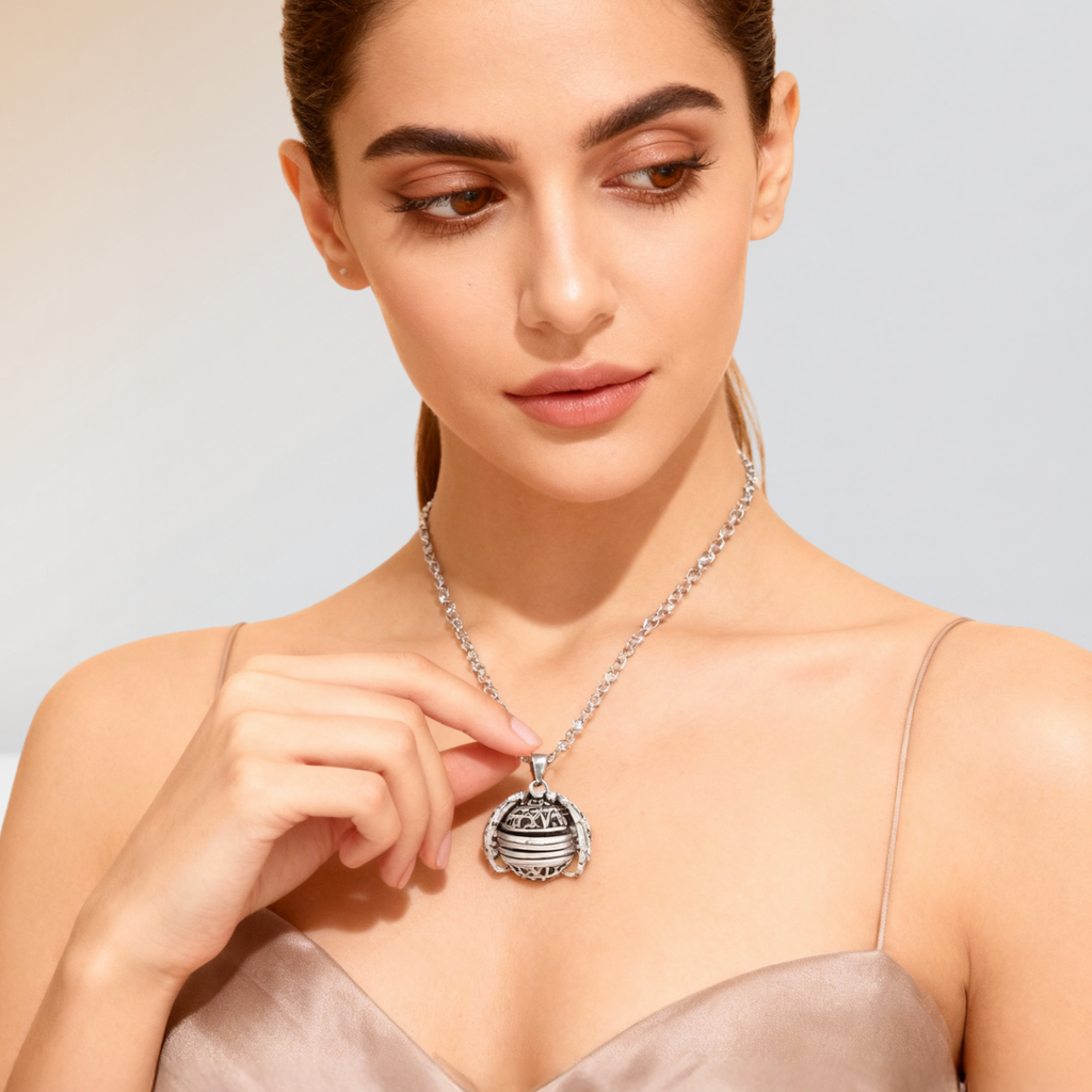 Lunelle - Collana con pendente fotografico pieghevole