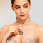 Lunelle - Collana con pendente fotografico pieghevole