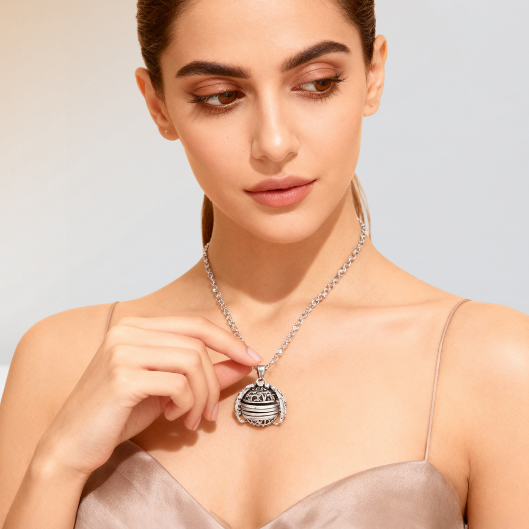Lunelle - Collana con pendente fotografico pieghevole