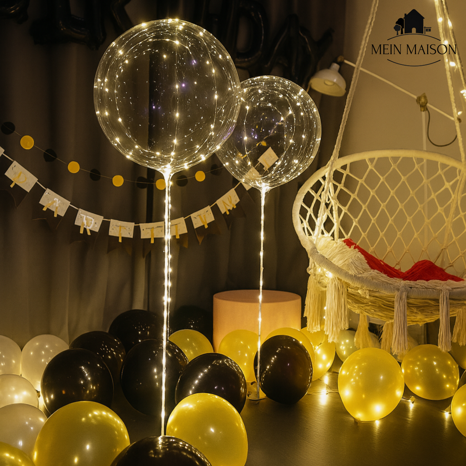 5+5 GRATIS | PartyGlow – Illumina ogni festa con luci a LED a forma di palloncino riutilizzabili e caldi