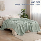 CLOUDSOFT - Coperta in Cotone Ultra-Morbido per Comfort Traspirante Quotidiano