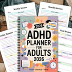 FOCUSVAULT – Pianificatore Esclusivo per Adulti con ADHD 2026, Diario Strutturato di Produttività Giornaliera e Settimanale