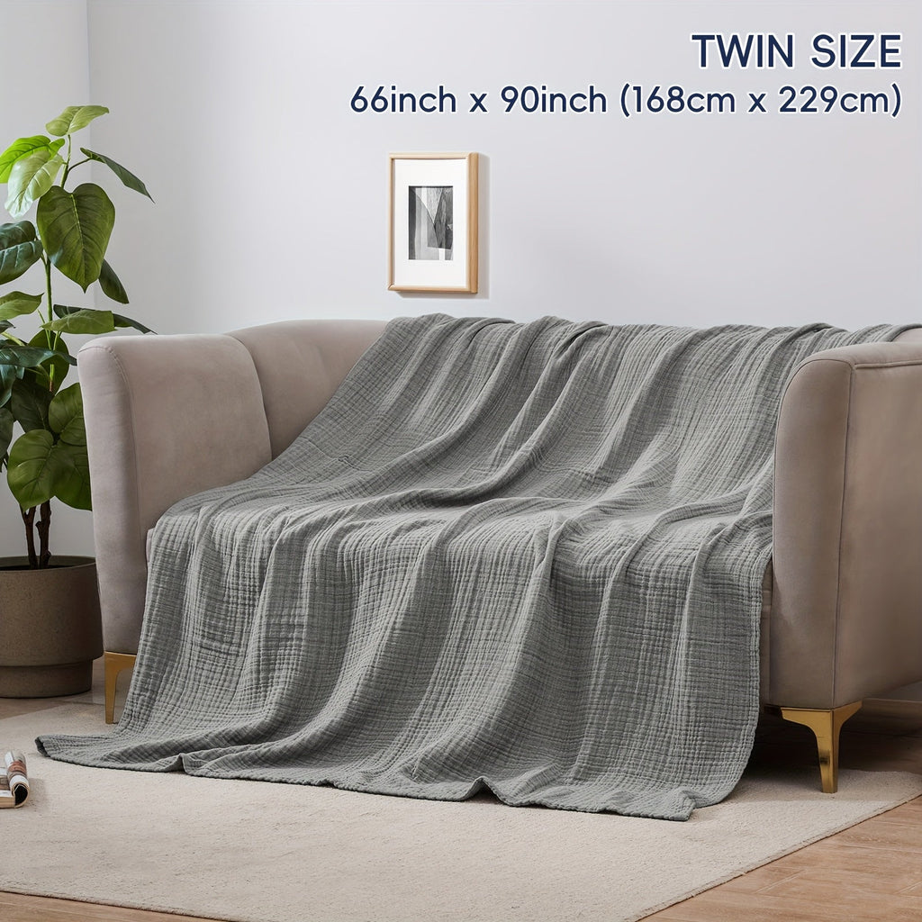 CLOUDSOFT - Coperta in Cotone Ultra-Morbido per Comfort Traspirante Quotidiano