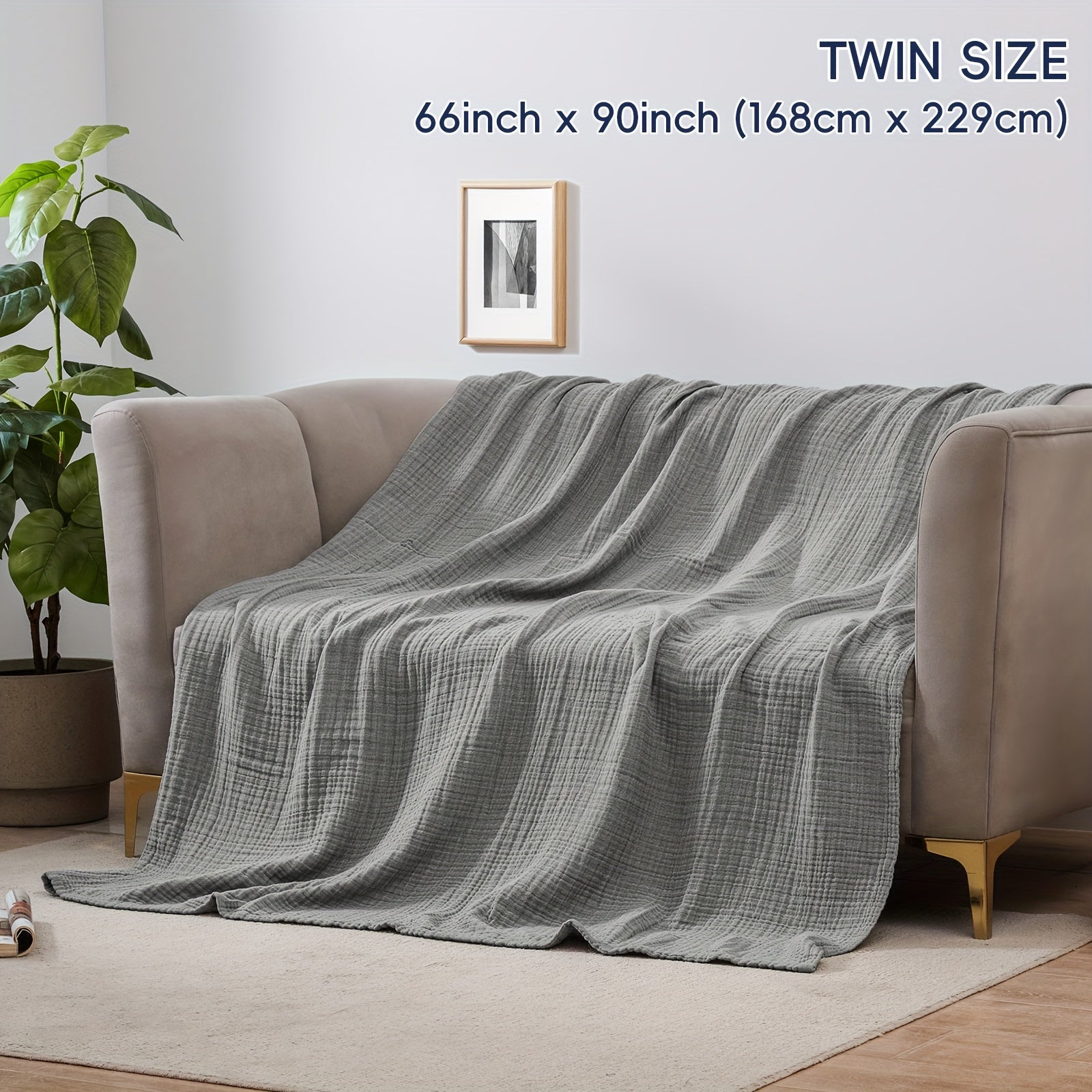 CLOUDSOFT - Coperta in Cotone Ultra-Morbido per Comfort Traspirante Quotidiano