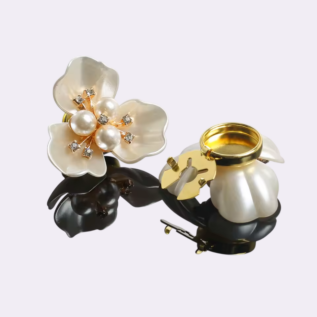 Petaline - Spilla Camicia Fiore di Perla Delicata