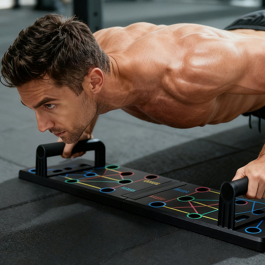 PUSHMASTER BOARD – Sistema di allenamento multifunzionale per flessioni per allenamenti a corpo intero