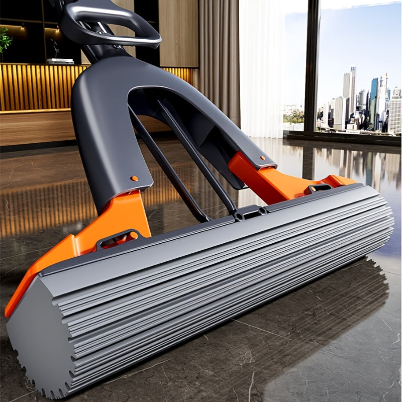 CLEANFLOW - Mop a strizzatore con spugna ad alta assorbenza per bagno e pavimenti