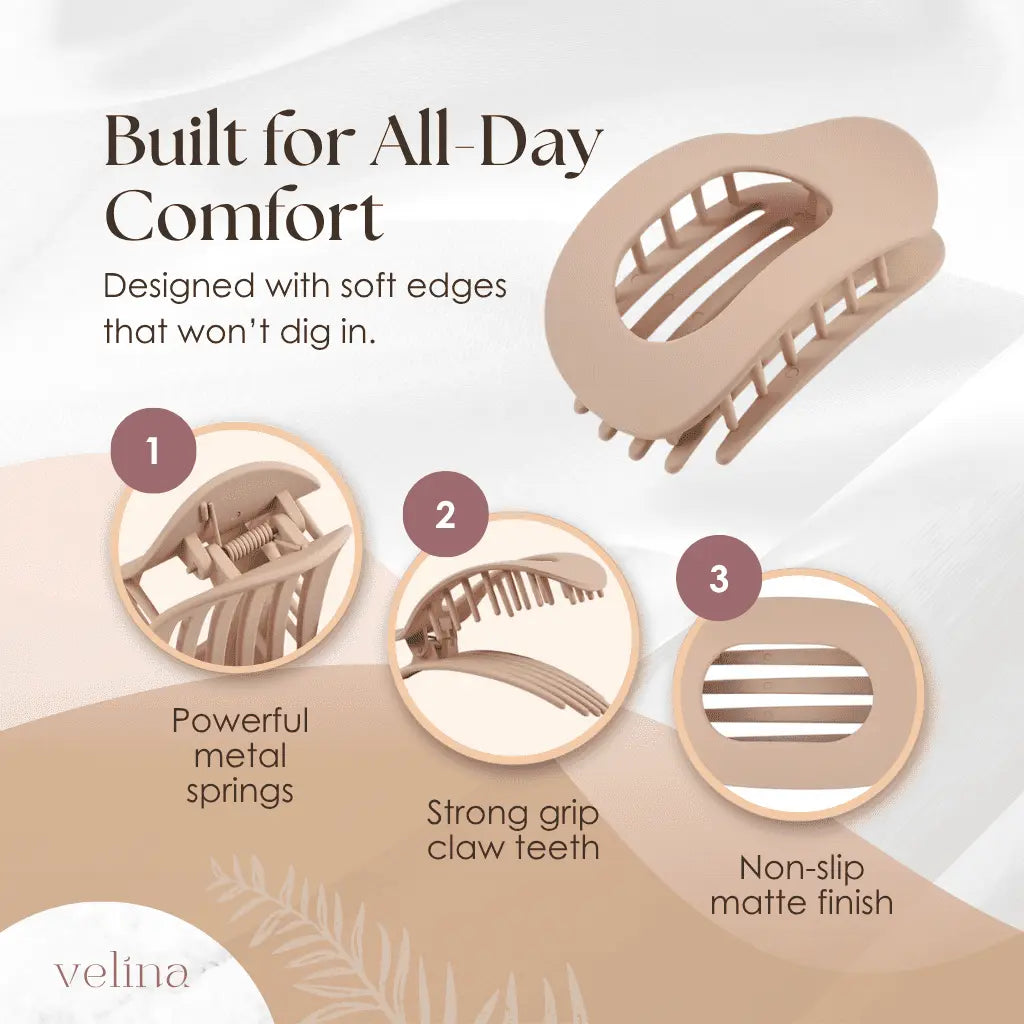 Velina – Set di 4 Clip Comfort Piatte