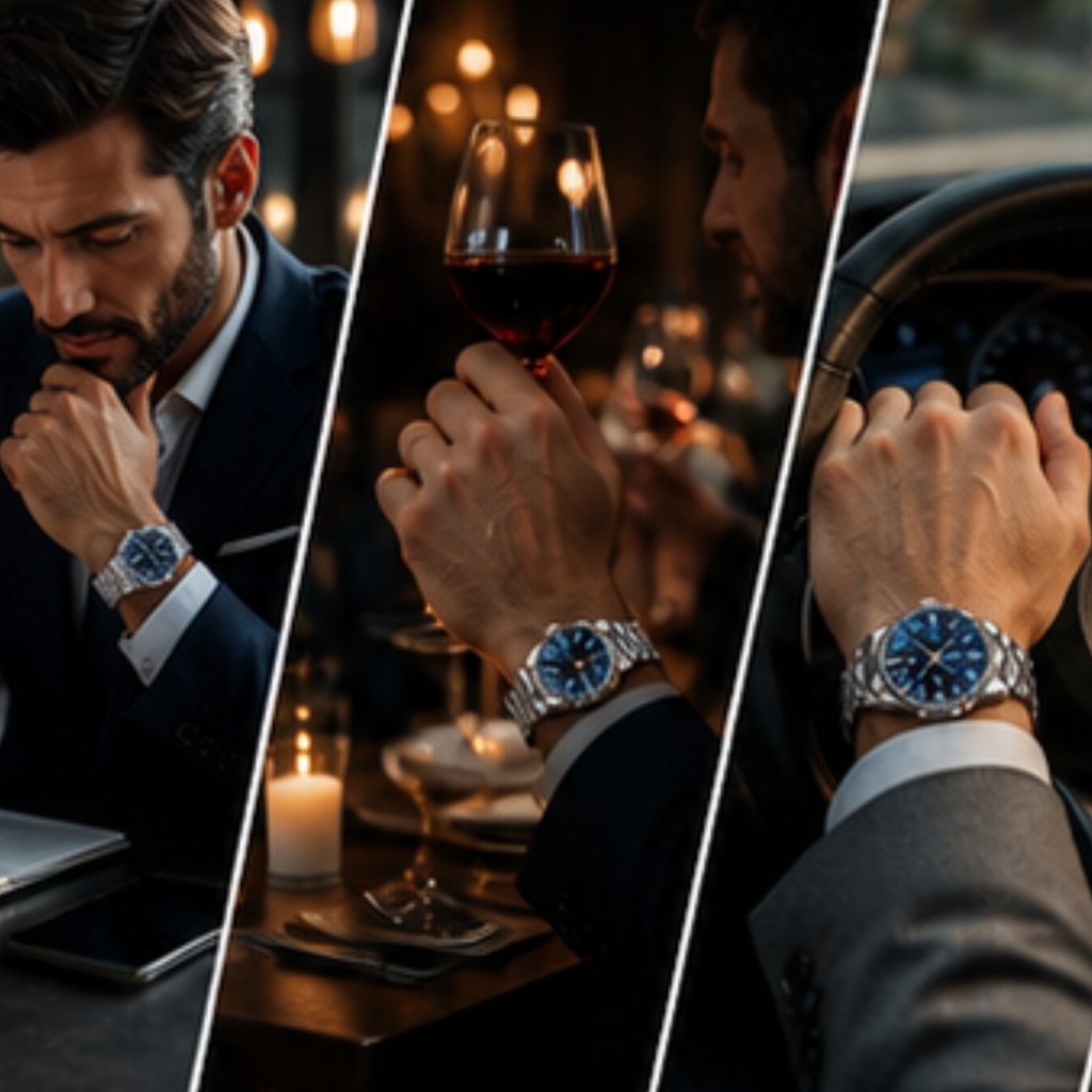 DURAWATCH - Orologio sportivo in titanio impermeabile progettato per durata, precisione e uso attivo quotidiano