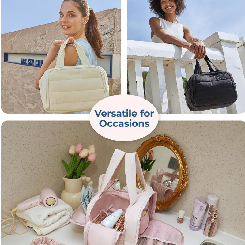 Vialune - Organizer per cosmetici da viaggio per donne