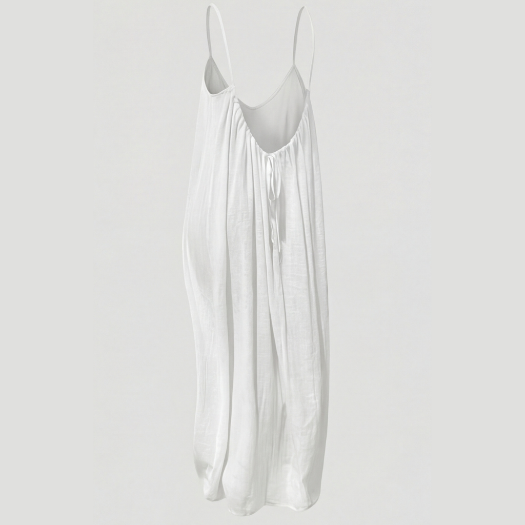Soleia – Vestito Maxi Estivo Fluttuante con Schiena Scoperta