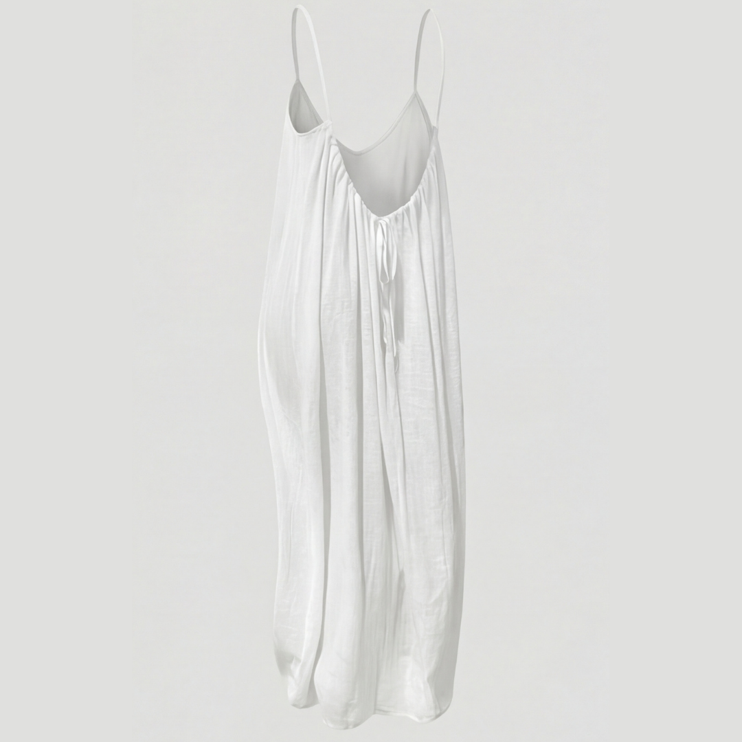 Soleia – Vestito Maxi Estivo Fluttuante con Schiena Scoperta