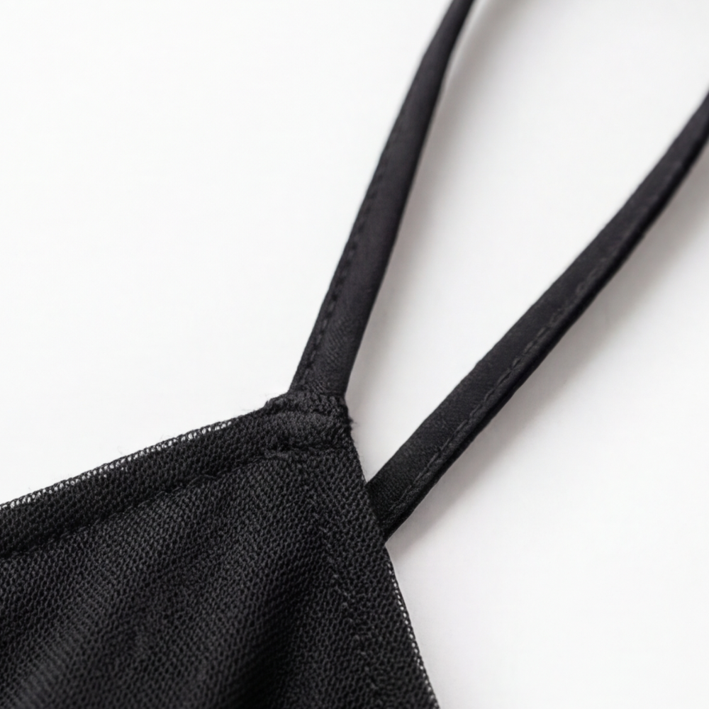 Velaire - Abito sottoveste in pizzo ricamato trasparente da donna