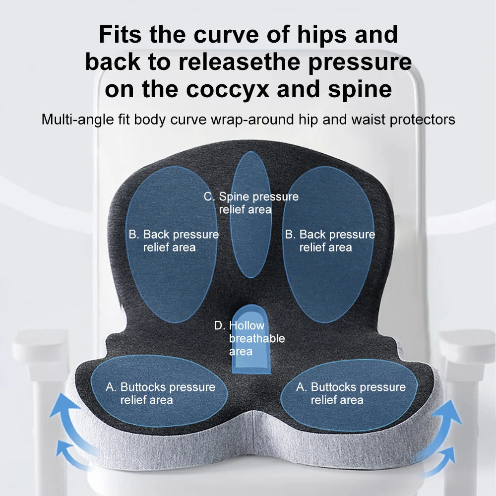 Cuscino Sedile Lombare in Schiuma Memory