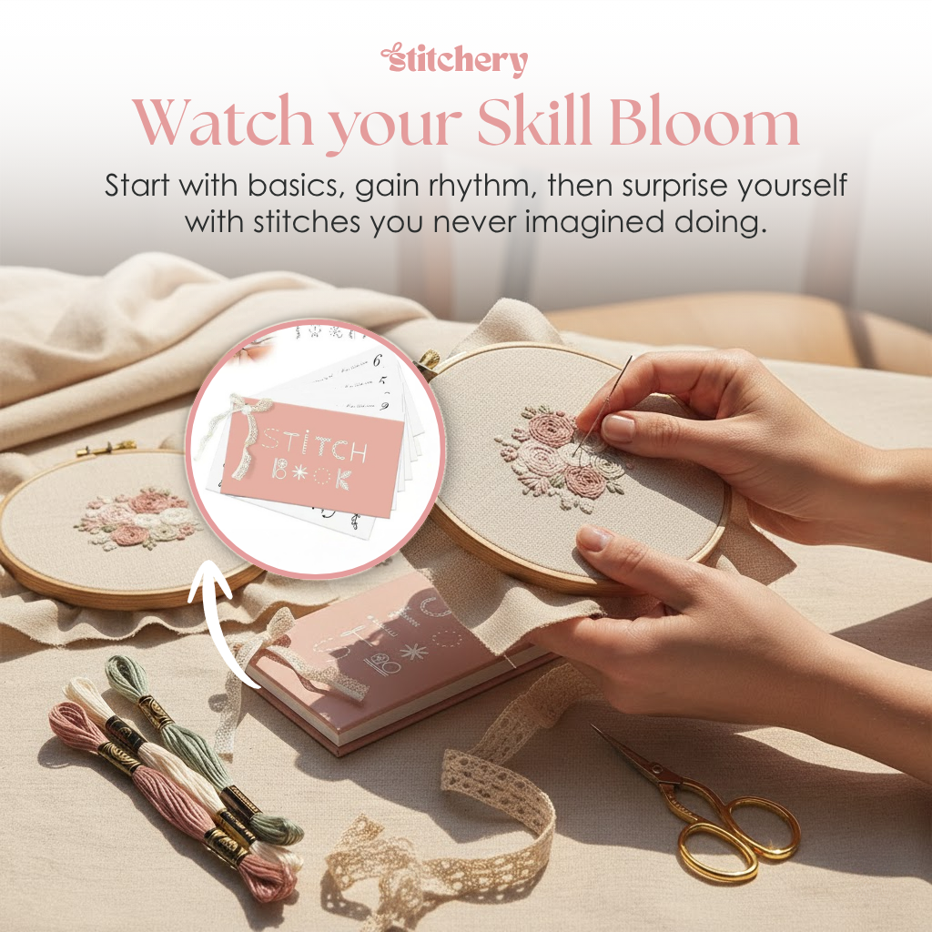 Stitchery – Mini Libro di Ricamo per Progetti Creativi
