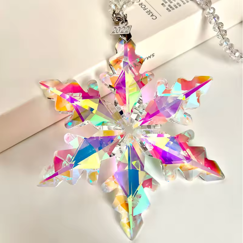 Luméra – Ornamento di Cristallo a Fiocco di Neve