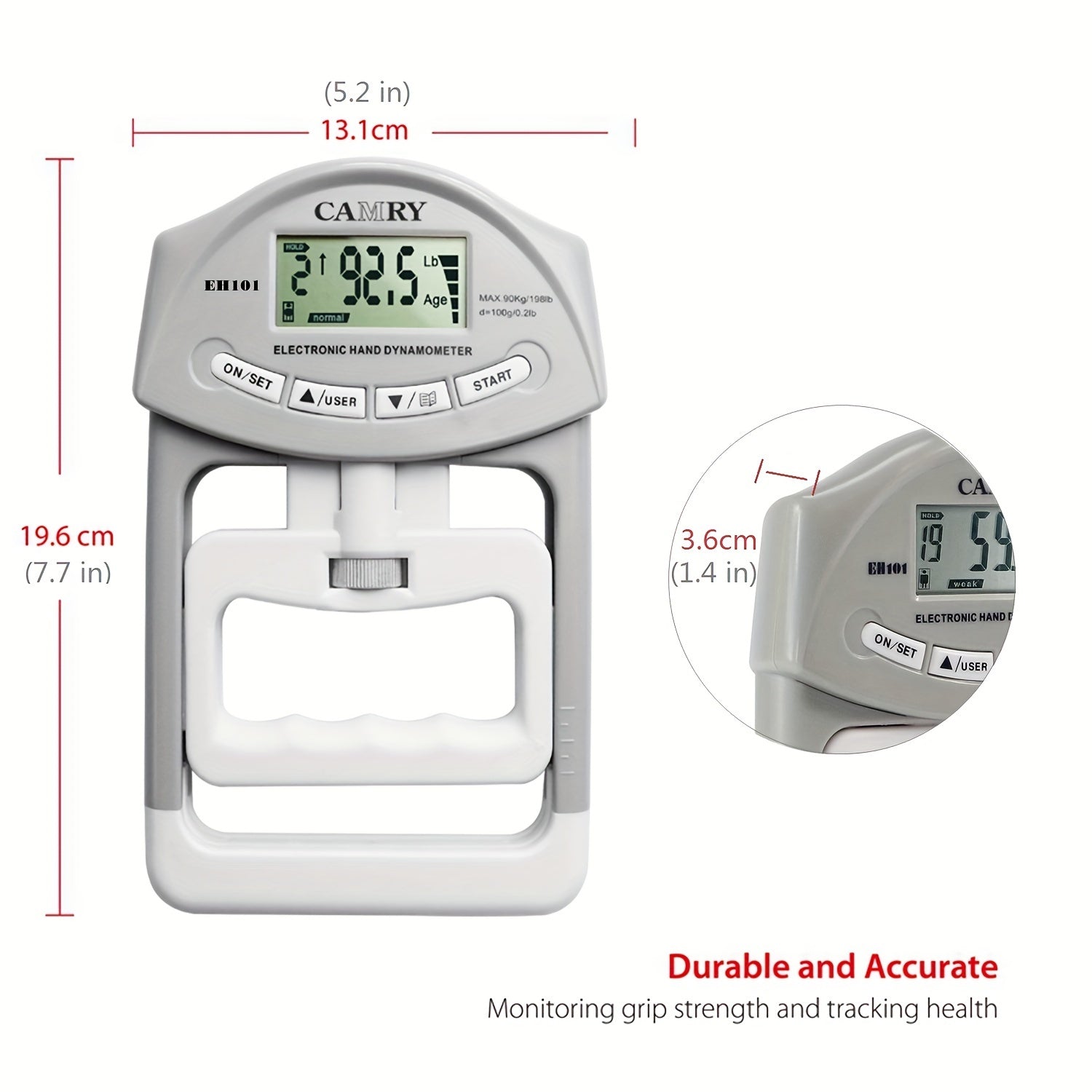 GRIPMETER PRO – Tester Digitale della Forza di Presa con Cattura Automatica