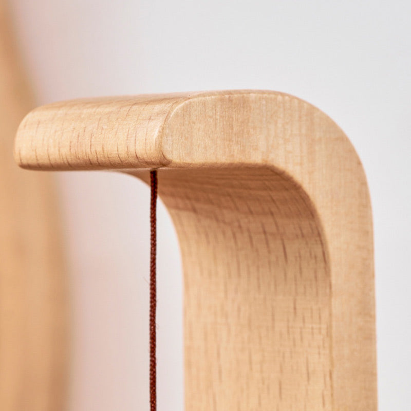 Zenvane – Campanello da Porta in Legno con Base Magnetica