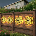 Set di lampade da parete Solviora a energia solare con 2 pezzi | Design in ferro a peonia | 28 cm di altezza
