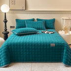 ComfiSquare - Morbido Copriletto in Stile Moderno con Texture Quadrata