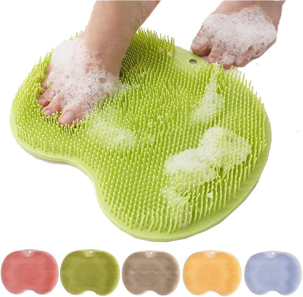 CleanFootFlex Tappeto per Pulizia dei Piedi in Silicone Senza Mani