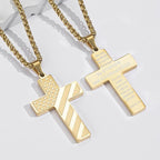 Collana Croce Bandiera Americana IronPride