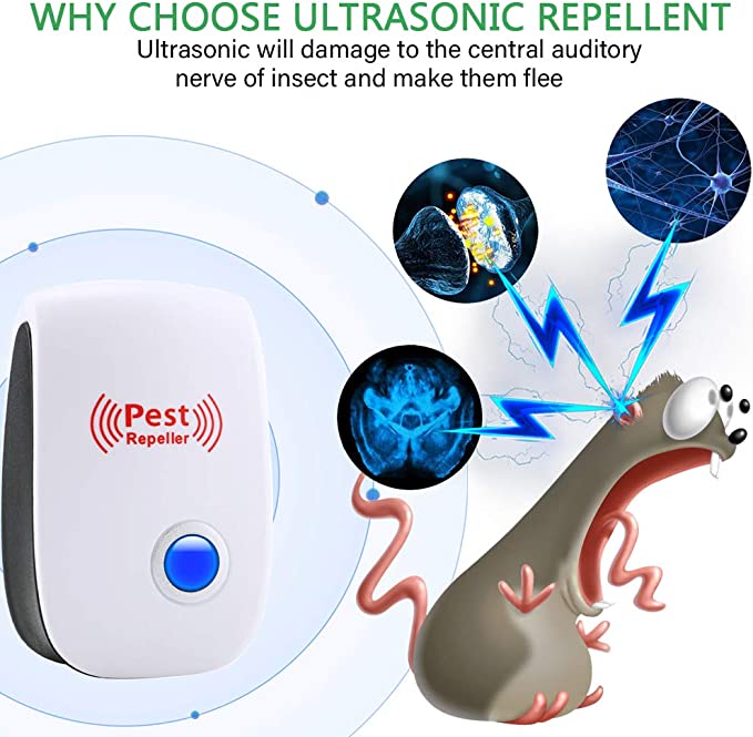 Repellente Ultrasonico per Ratti - Liberati dei Ratti in 48 Ore o è GRATIS