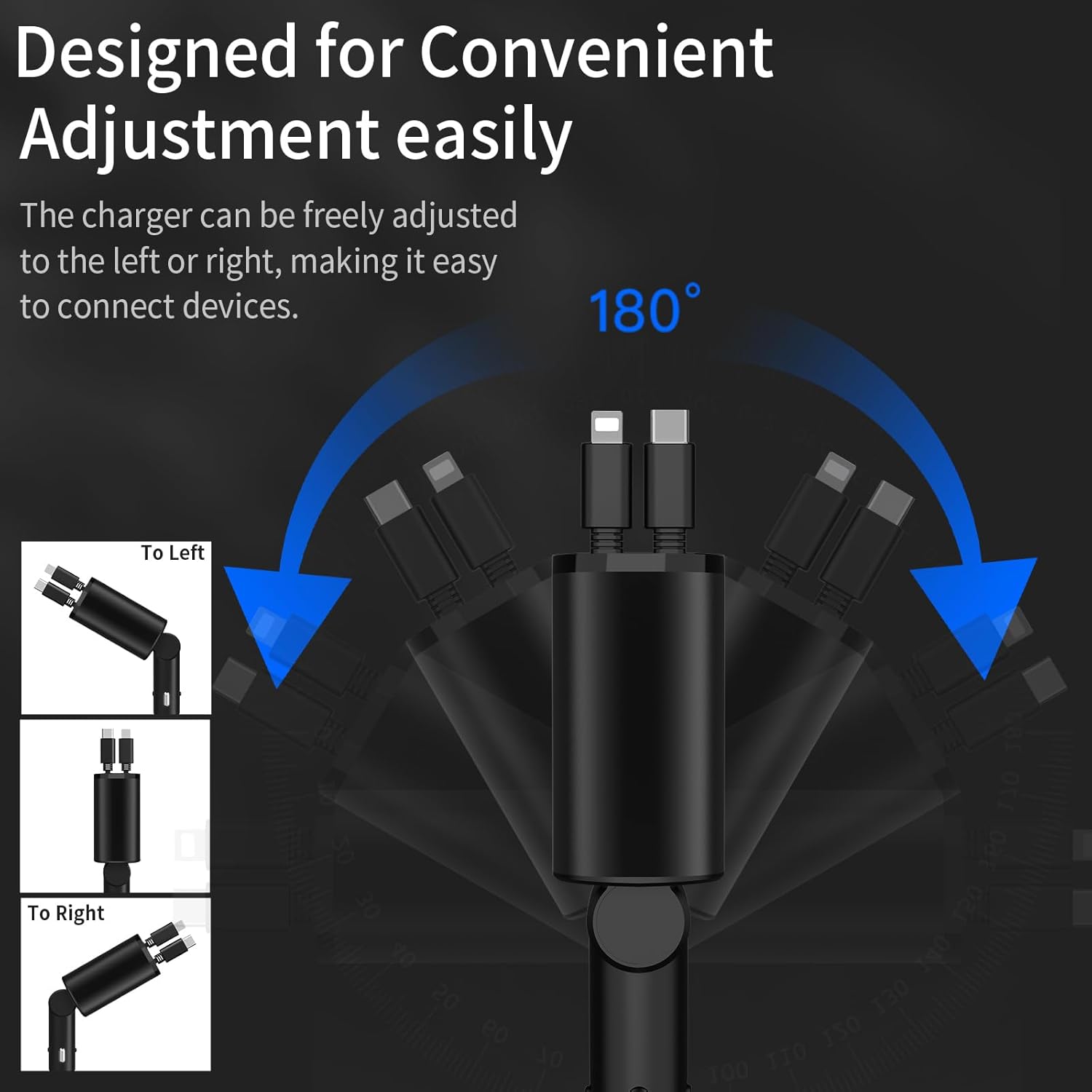 AutoCharge - Caricabatterie rapido 4 in 1