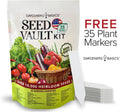Kit di Vault di Semi da 35 Varietà – Semi Heirloom Non-OGM per Giardinaggio Domestico e Preparazione Emergente