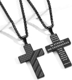 Collana Croce Bandiera Americana IronPride