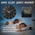 OAKTIDE - Orologio da parete contemporaneo progettato per interni moderni e silenziosi