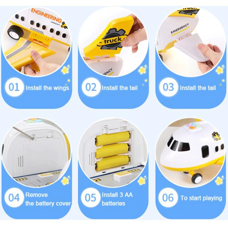 Set di Giocattoli Aeroplano per Bambini