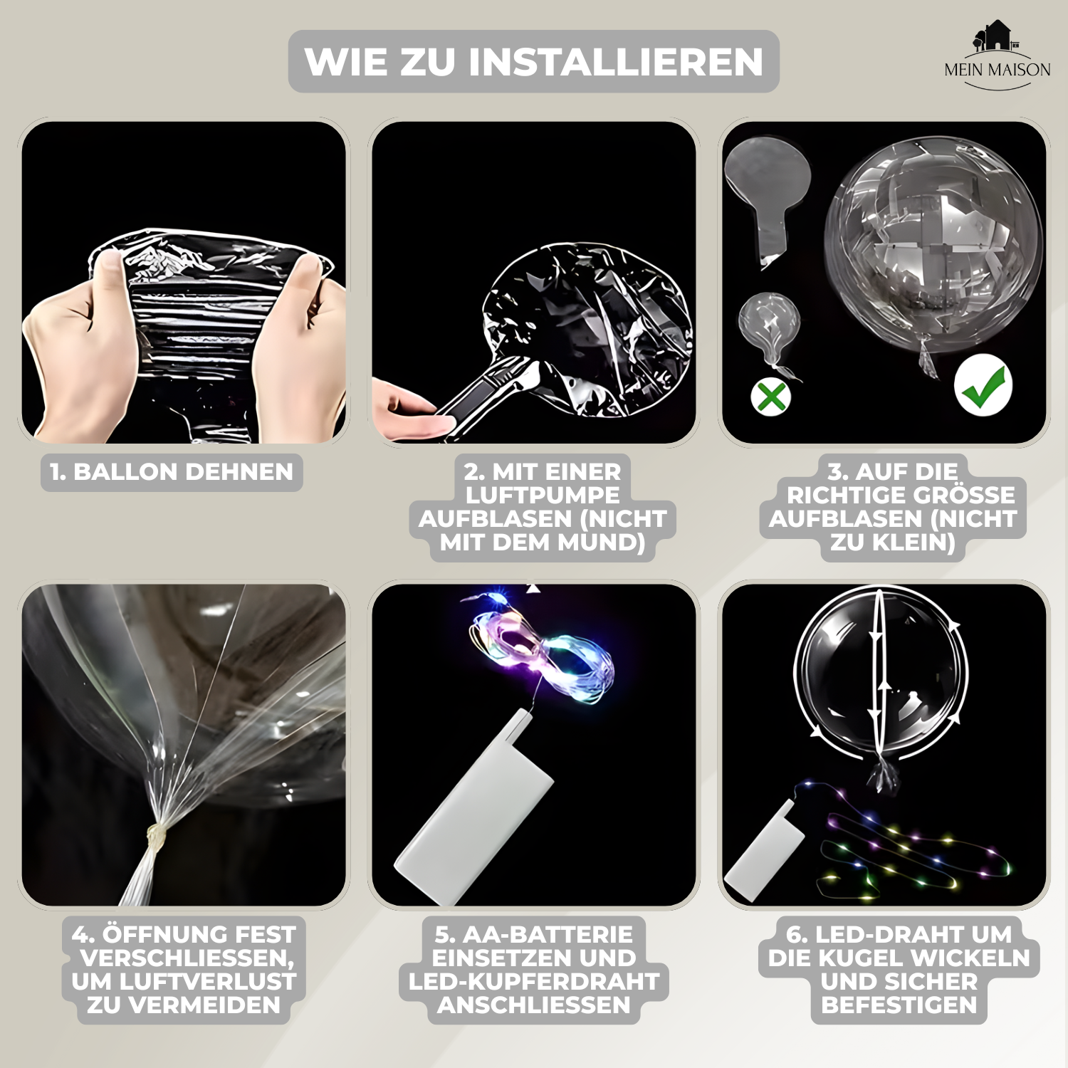 5+5 GRATIS | PartyGlow – Illumina ogni festa con luci a LED a forma di palloncino riutilizzabili e caldi