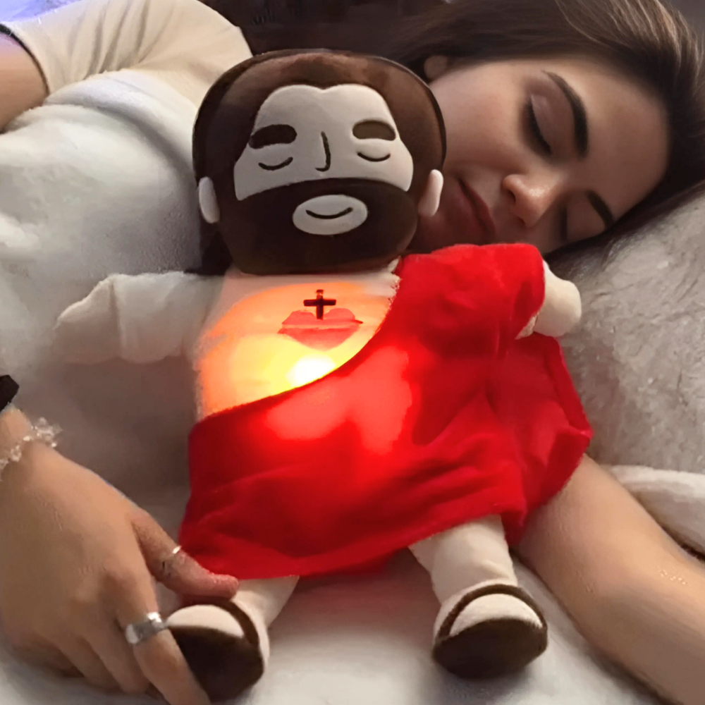 Peluches di Gesù che Respira per Aiuto al Sonno