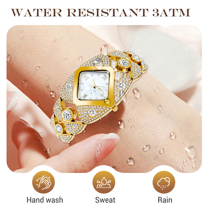 Lucelina - Orologio in pietra elegante in stile vintage per donne