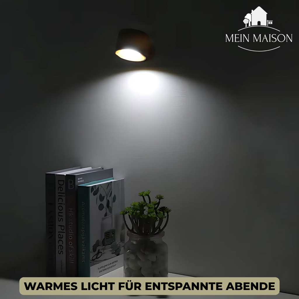 Applique LumiScandi | Senza fili & Ricaricabile | Design Scandinavo | Legno Rovere